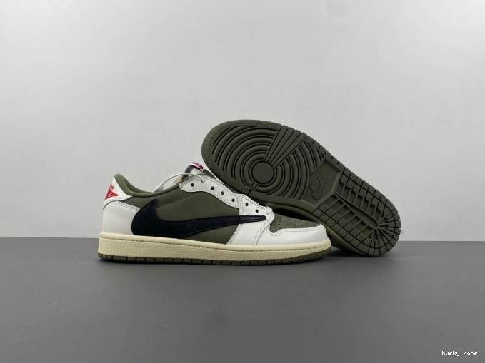 Rep Husky X TRAVIS MEDIUM DM7866-200 JORDAN AIR OG OLIVE LOW SCOTT 1 0712